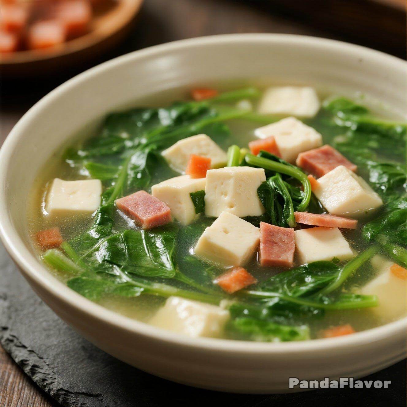 Spinach Tofu Soup