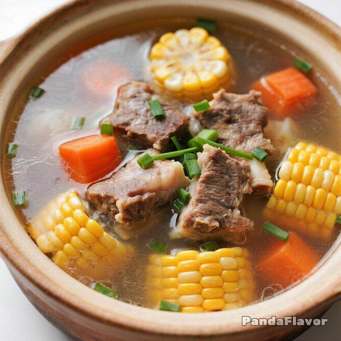 Pork Ribs and Corn Soup